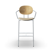 Sibast PIET HEIN Bar Chair, Upholstered Seat With Armrest