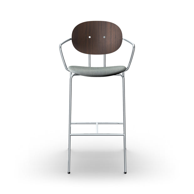 Sibast PIET HEIN Bar Chair, Upholstered Seat With Armrest