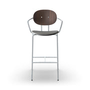 Sibast PIET HEIN Bar Chair, Upholstered Seat With Armrest
