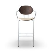 Sibast PIET HEIN Bar Chair, Upholstered Seat With Armrest
