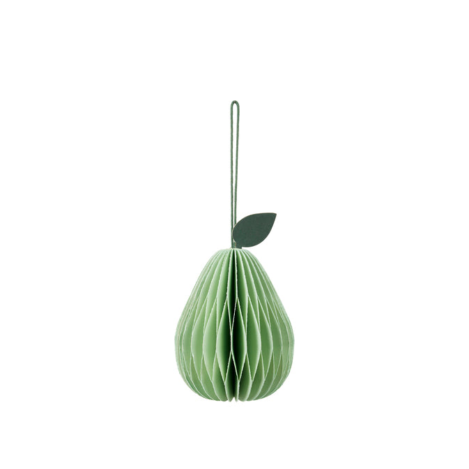 Broste Copenhagen Pear Ornament, Light Green