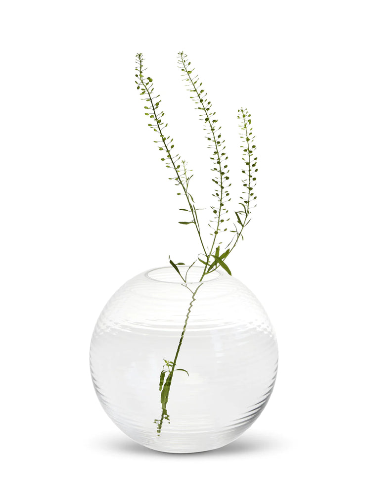 Spring Copenhagen Laine, Ball Vase, Clear, 5.3"