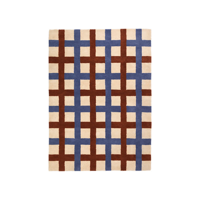 Broste 'EDITH' Rug, Blue/Beige