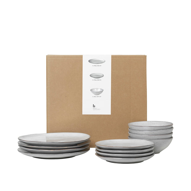 Broste Nordic Sand Dinner Set for Four