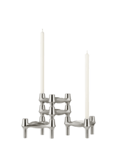 STOFF Nagel BMF Candle Holder, Brushed Chrome