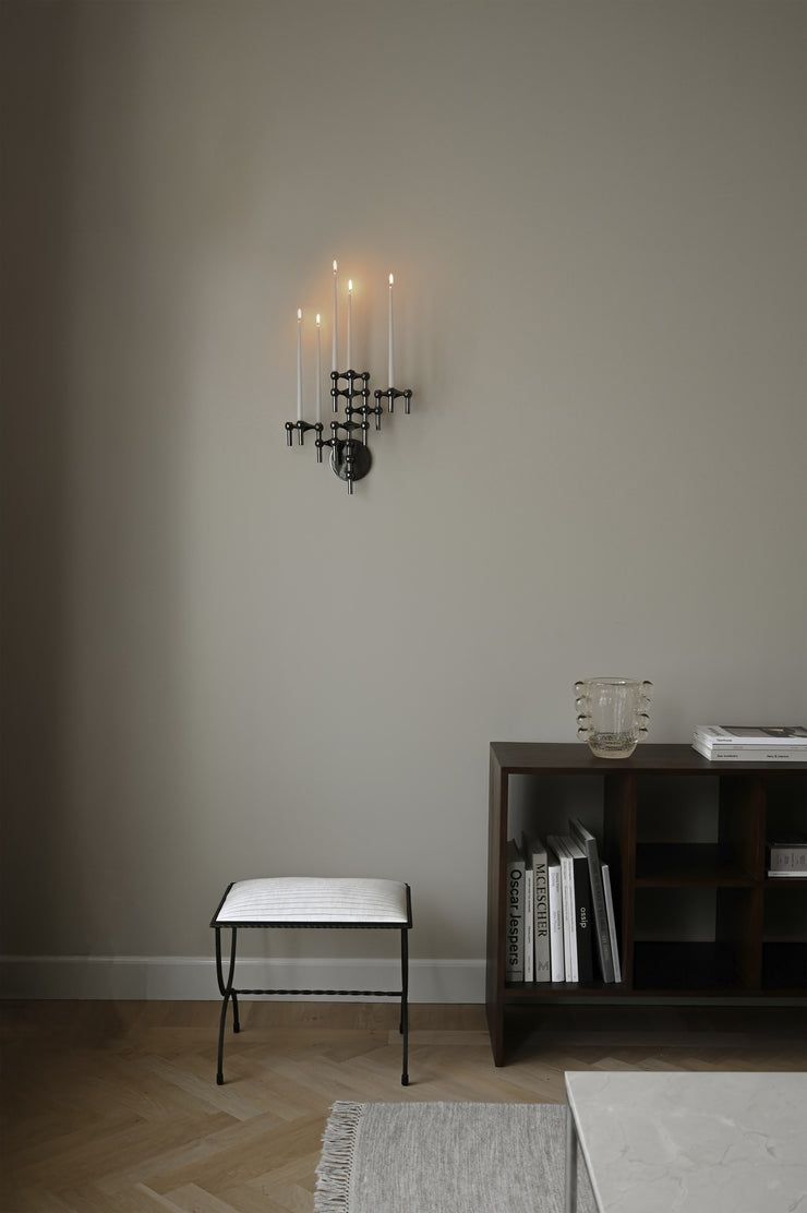 STOFF Nagel Wall Hanger, Black Chrome
