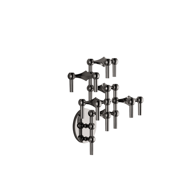 STOFF Nagel Wall Hanger, Black Chrome