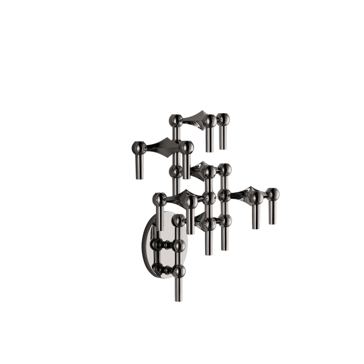 STOFF Nagel Wall Hanger, Black Chrome