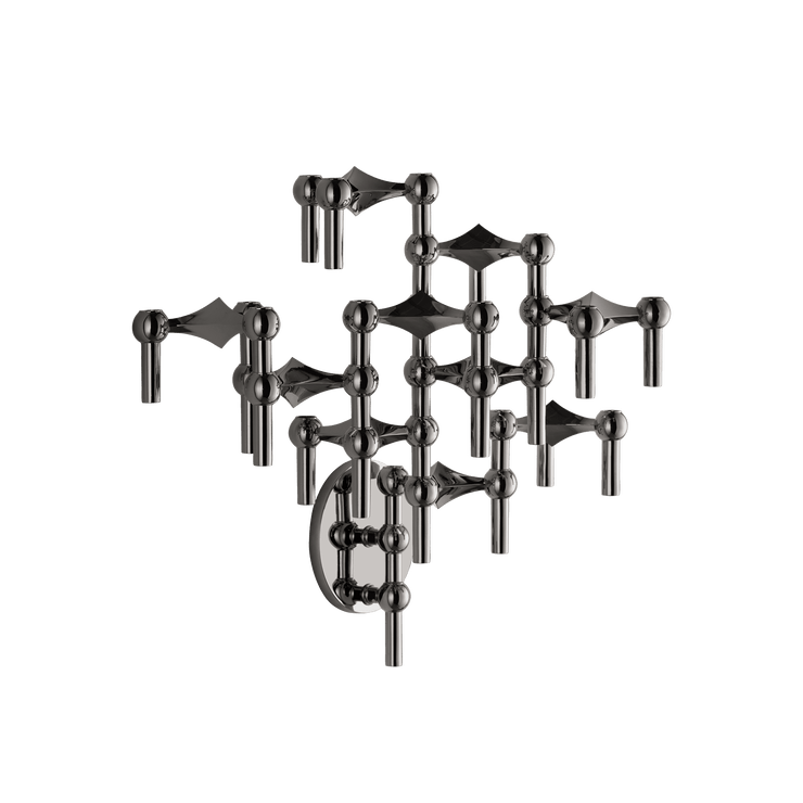 STOFF Nagel Wall Hanger, Black Chrome