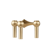 STOFF Nagel Candle Holder, Brushed Brass