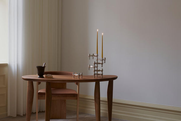 STOFF Nagel Large Taper Candles by by Ester & Erik, Sand, Set of 4