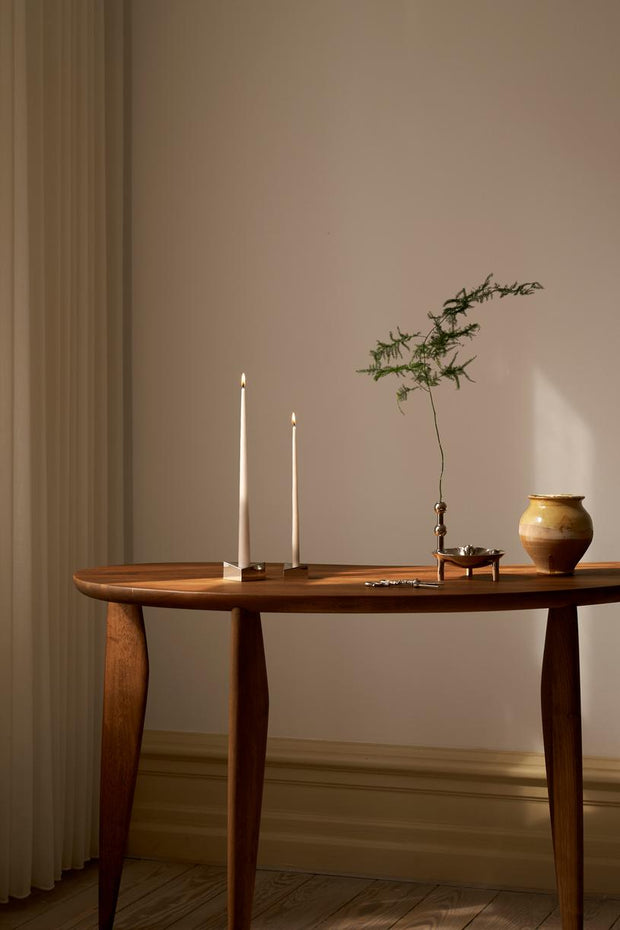 STOFF Nagel Large Taper Candles by Ester & Erik, Off White, Set of 4