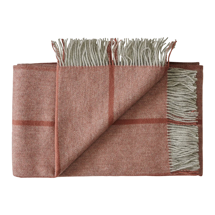 Silkeborg Uldspinderi Askø Throw - Rosewood