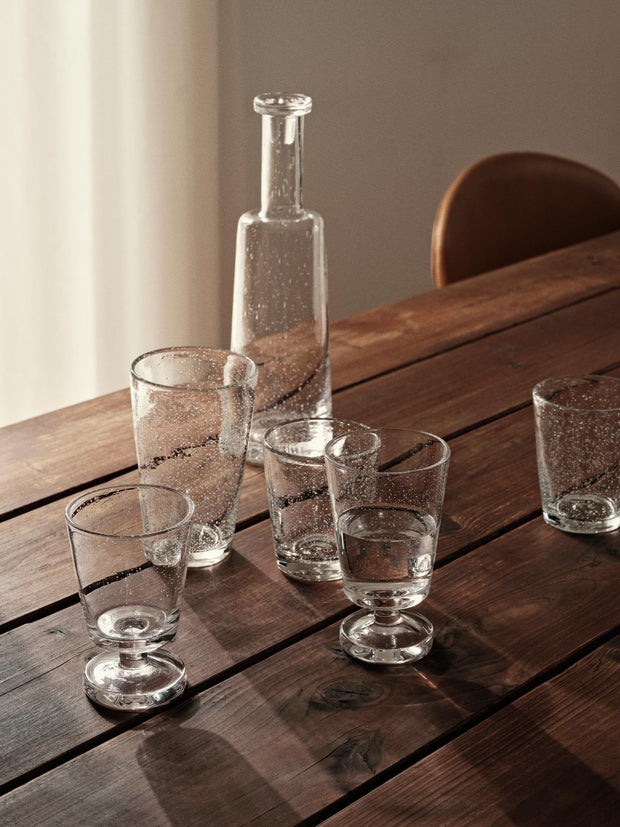 Broste Bubble Tumbler Clear, 25 cl, Set of 4