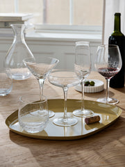 Broste Bubble Champagne Glass Clear, Set of 4