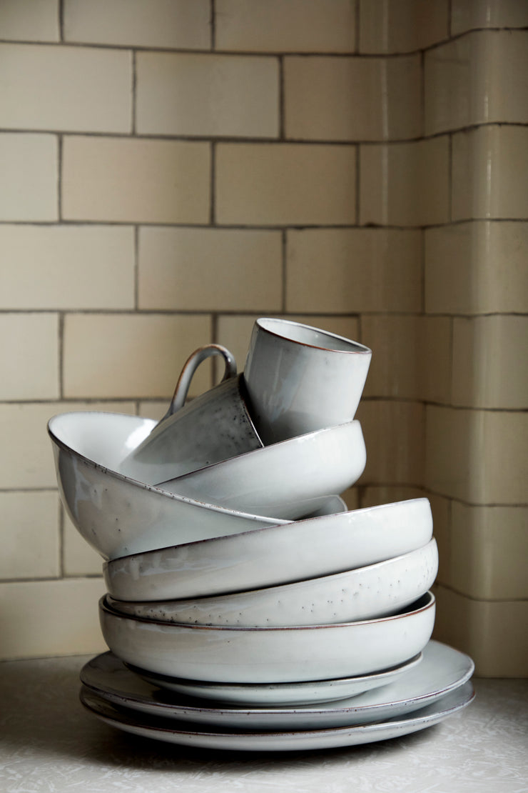 Broste Cup w/Saucer Nordic Sand