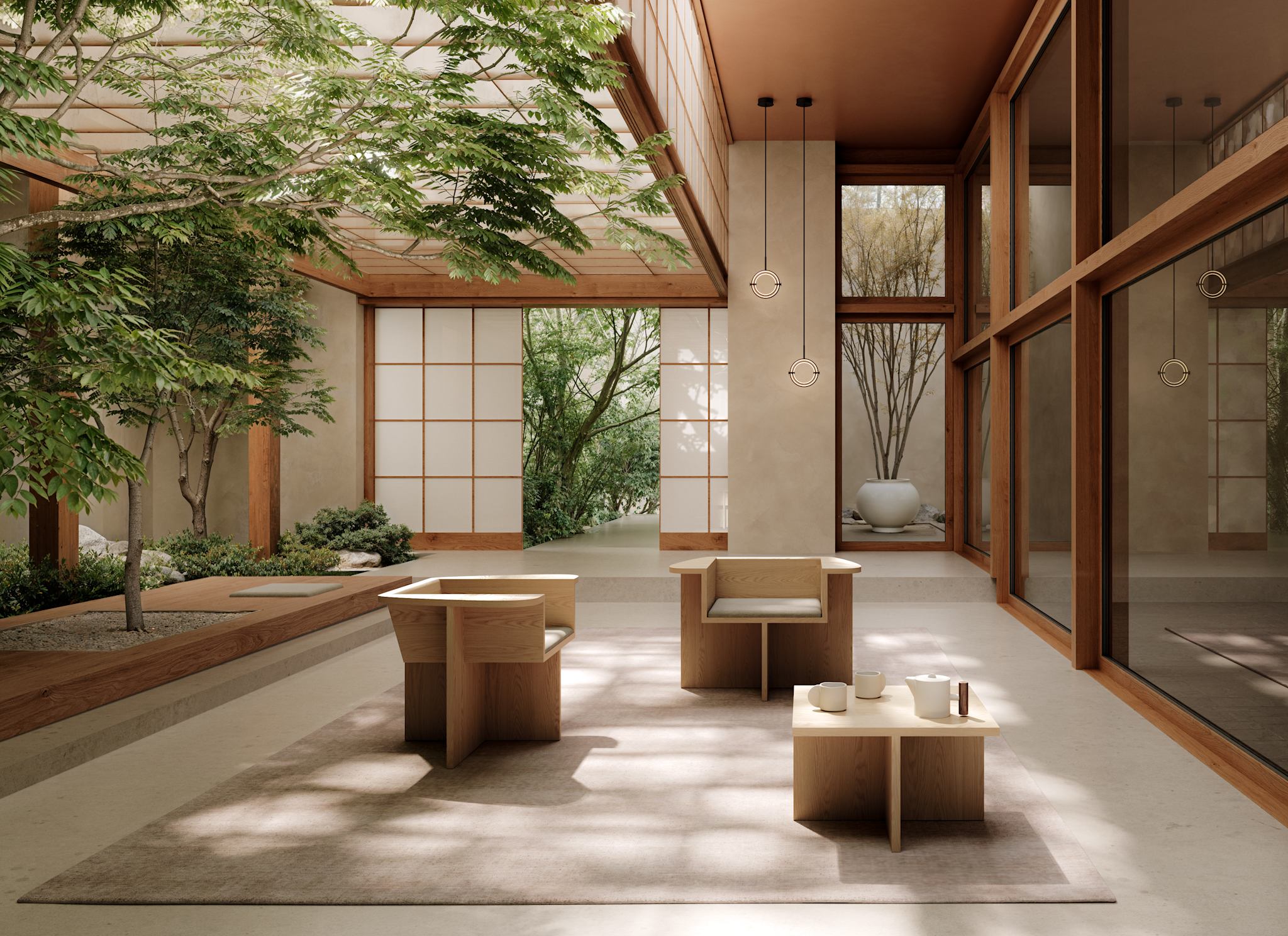 101 Copenhagen Brutus Coffee Table - Natural Oak