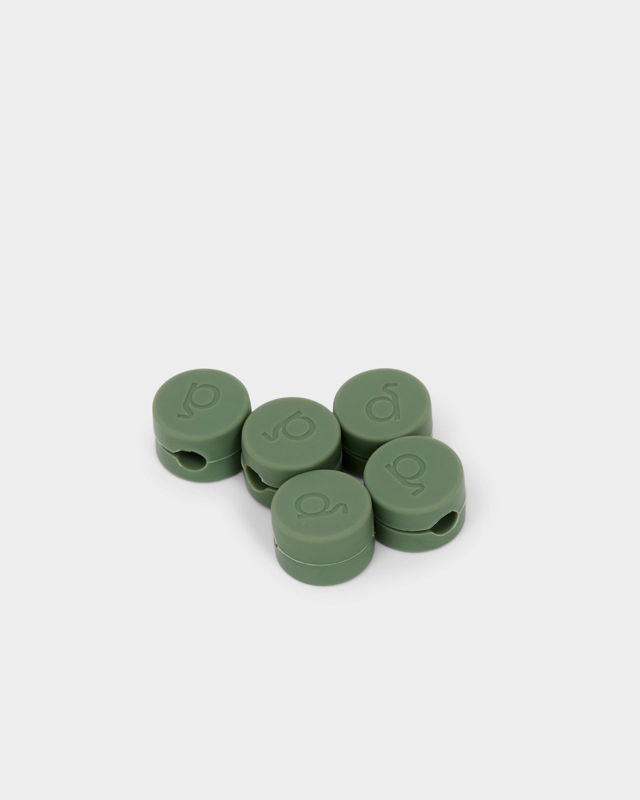 Pedestal Cable Clips - Mossy Green