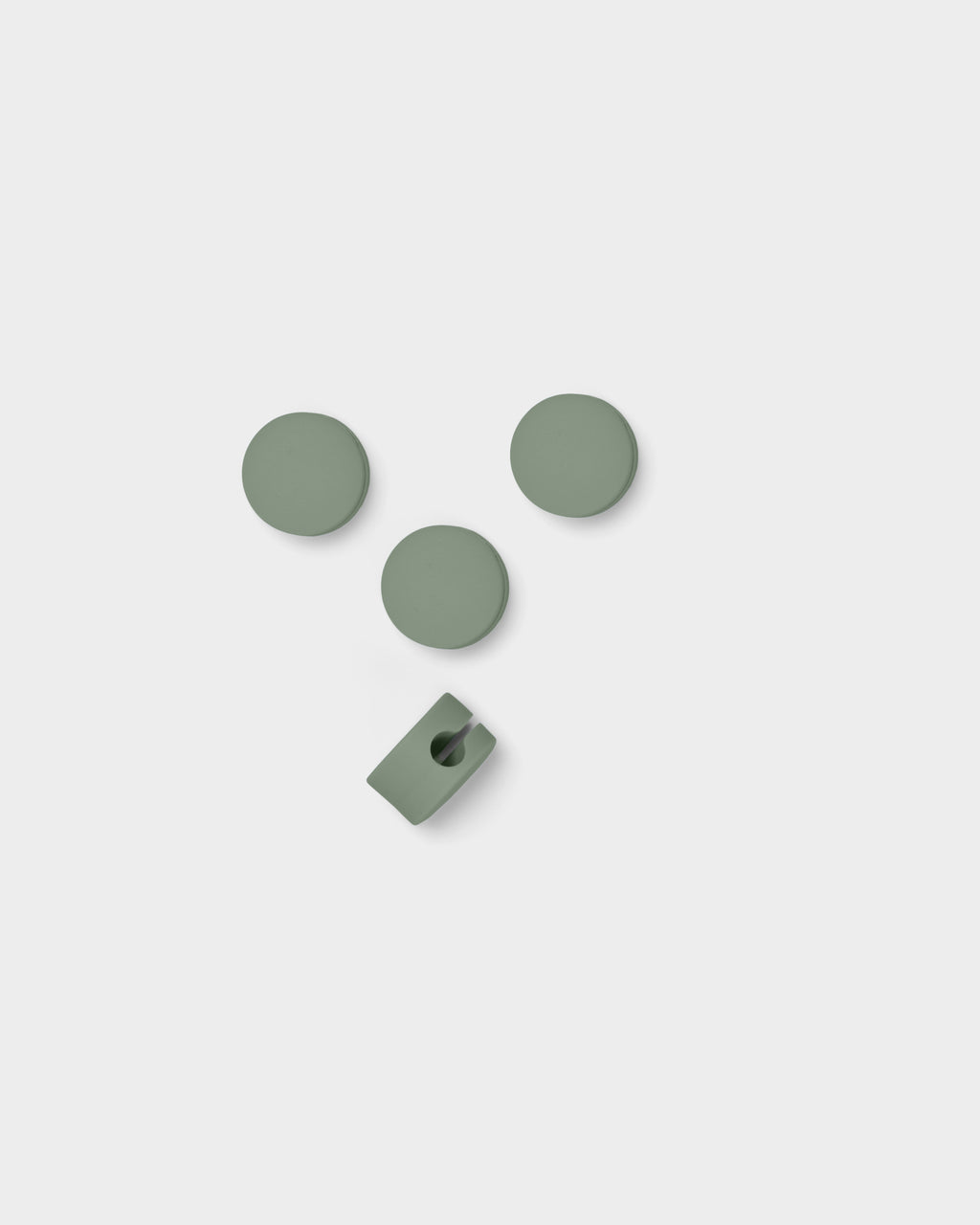 Pedestal Cable Dots - Mossy Green