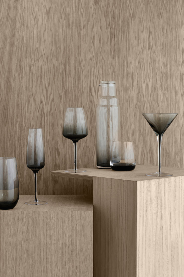 Broste Red Wine Glass Smoke, Set of 4