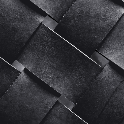 Bent Hansen Plaited Bench Grain Leather, Black