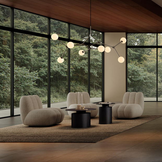 101 Copenhagen Drop Chandelier Bulp, Grande - Grey 5m, (UL N/A)