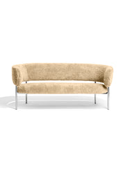 Møbel Copenhagen FONT Lounge Sofa, Polished Steel Frame