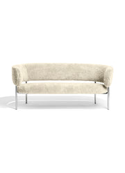 Møbel Copenhagen FONT Lounge Sofa, Polished Steel Frame