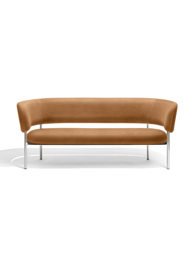 Møbel Copenhagen FONT Lounge Sofa, Polished Steel Frame