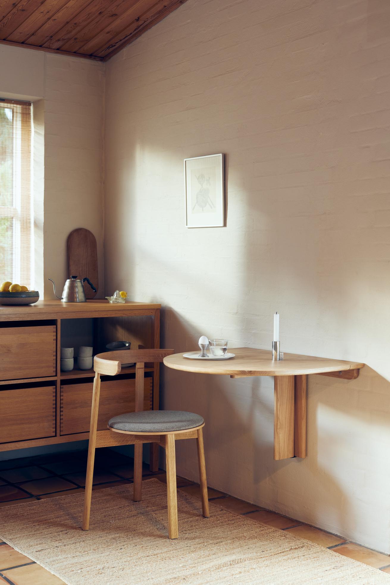 Form & Refine Trefoil Folding Wall Table, Oak