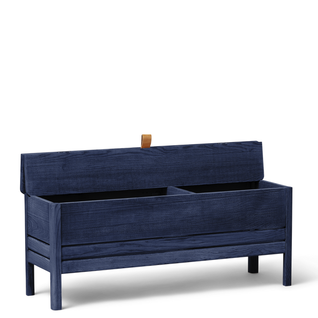 Form & Refine A Line Storage Bench 111, Indigo Blue Special Edition