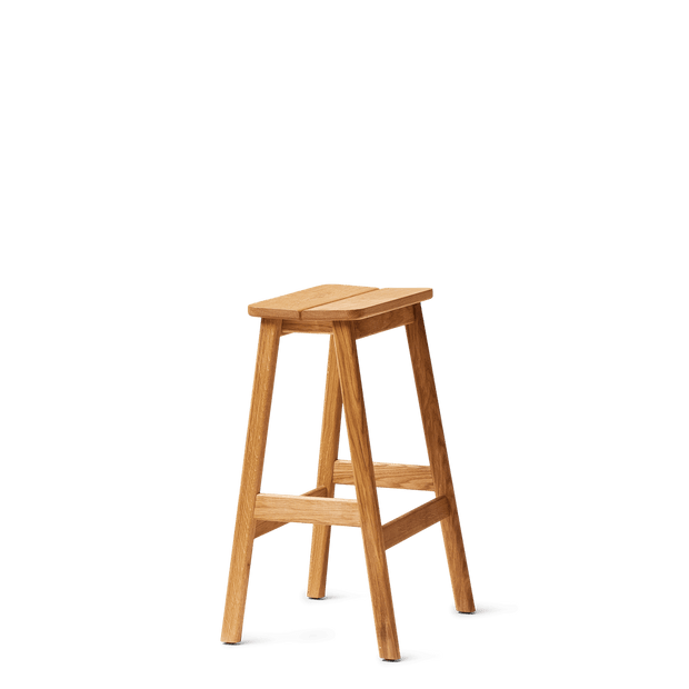 Form & Refine Angle Standard Stool 65, Oak