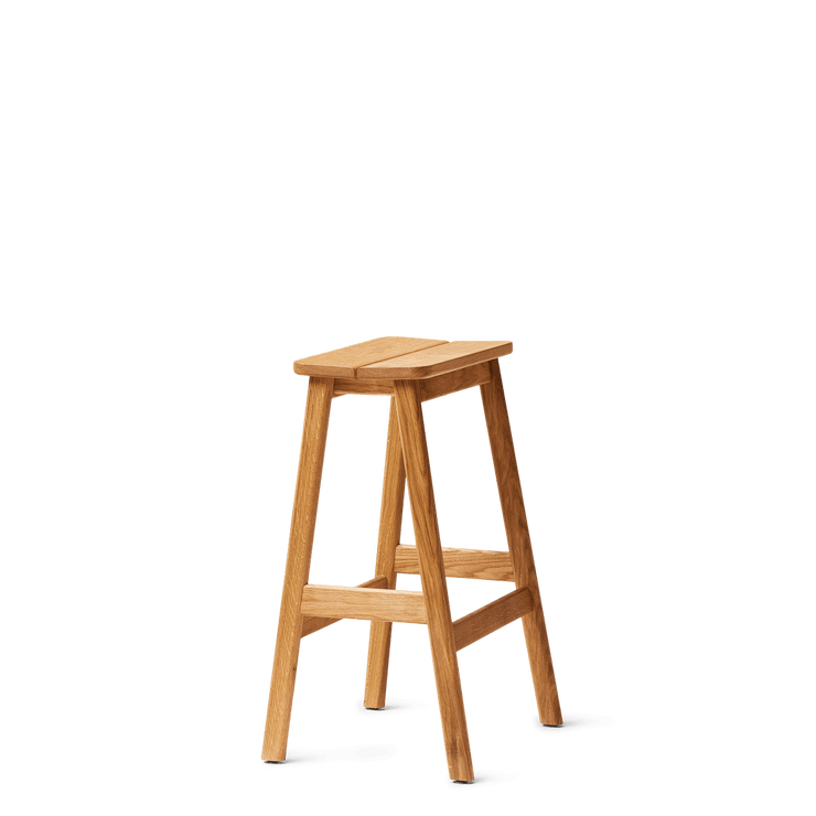 Form & Refine Angle Standard Stool 65, Oak
