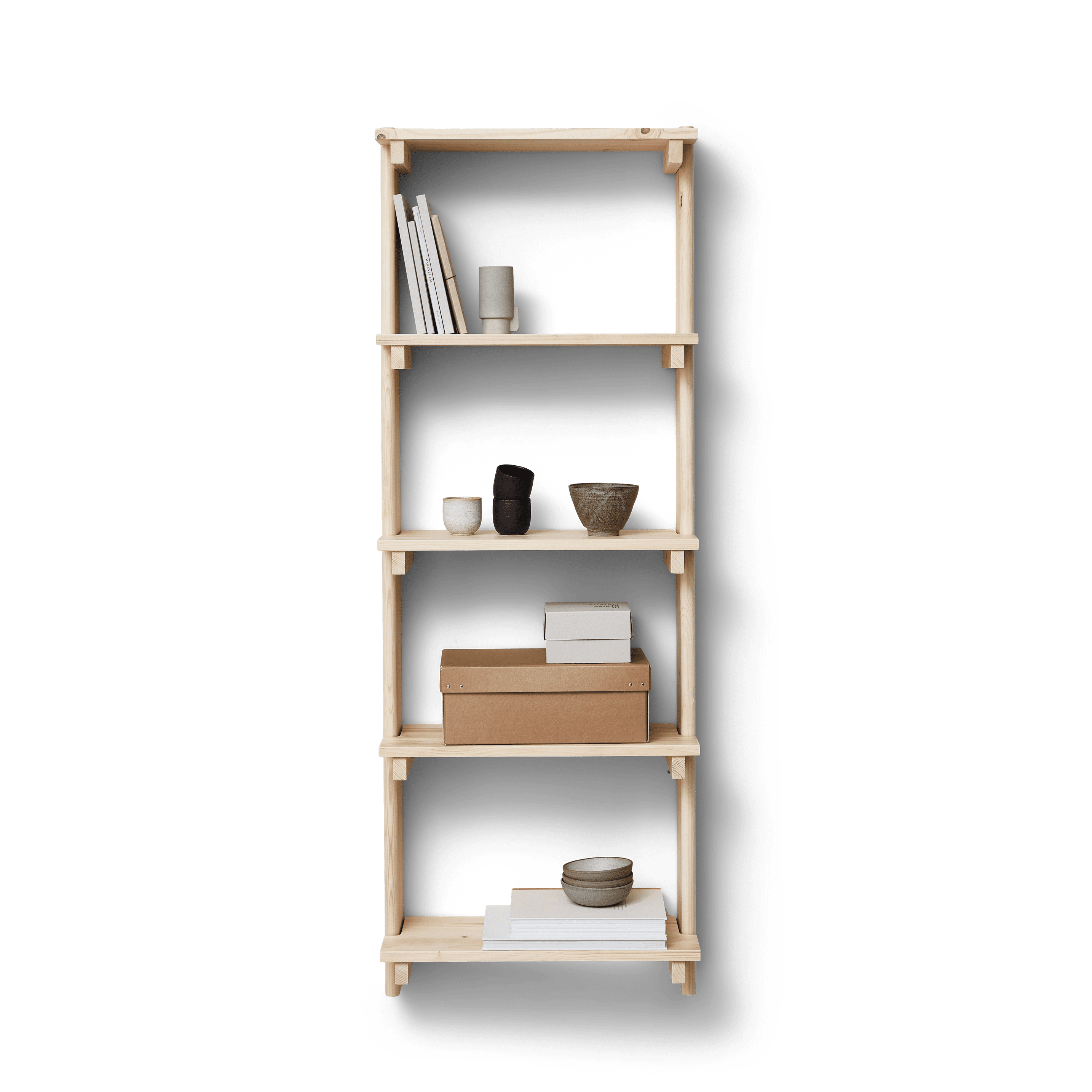 Form & Refine Beam Wall Shelf 5, Pine