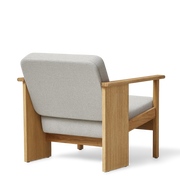 Form & Refine Block Lounge Chair, Oak Grain