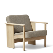Form & Refine Block Lounge Chair, White Oak Hallingdal 65