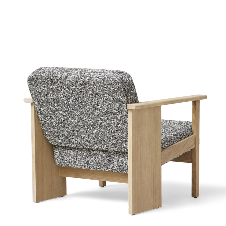 Form & Refine Block Lounge Chair, White Oak Zero