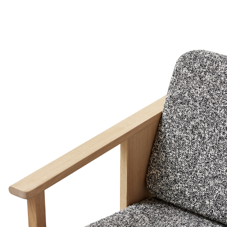 Form & Refine Block Lounge Chair, White Oak Zero