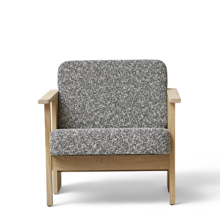 Form & Refine Block Lounge Chair, White Oak Zero