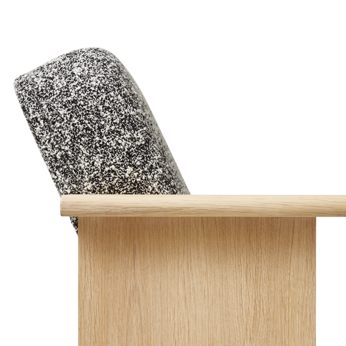 Form & Refine Block Lounge Chair, White Oak Zero - 0004