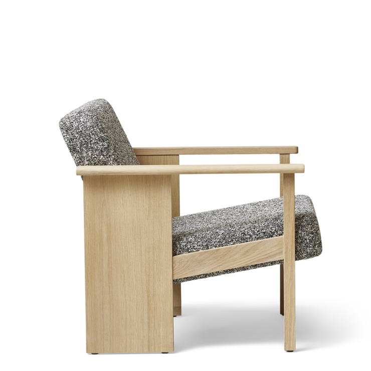 Form & Refine Block Lounge Chair, White Oak Zero