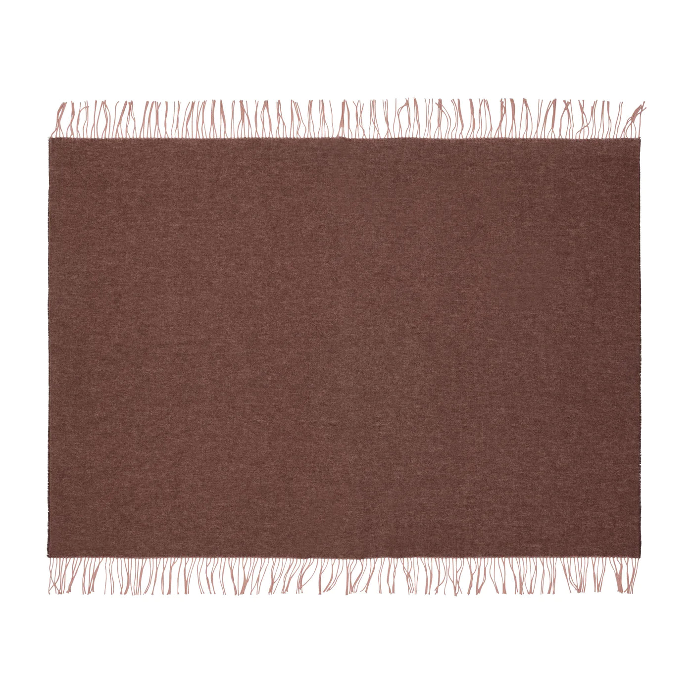 Silkeborg Uldspinderi Franja Throw - Pink/Brown