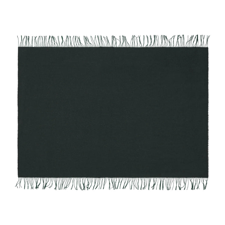 Silkeborg Uldspinderi Franja Throw - Green/Black