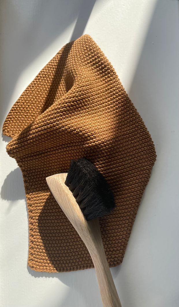 Humdakin Knitted Dishcloth - Tobacco