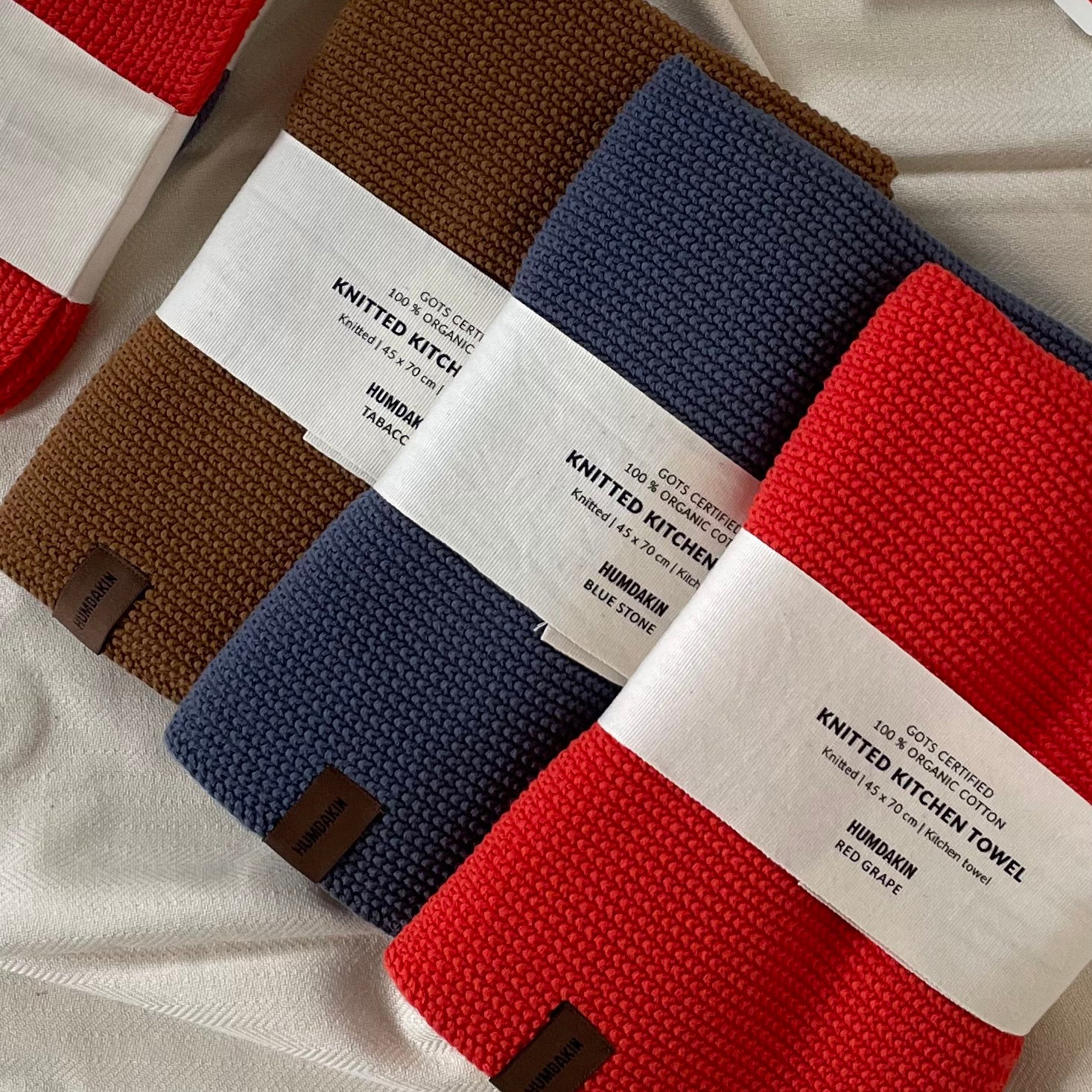 Humdakin Knitted Kitchen Towel - Tobacco