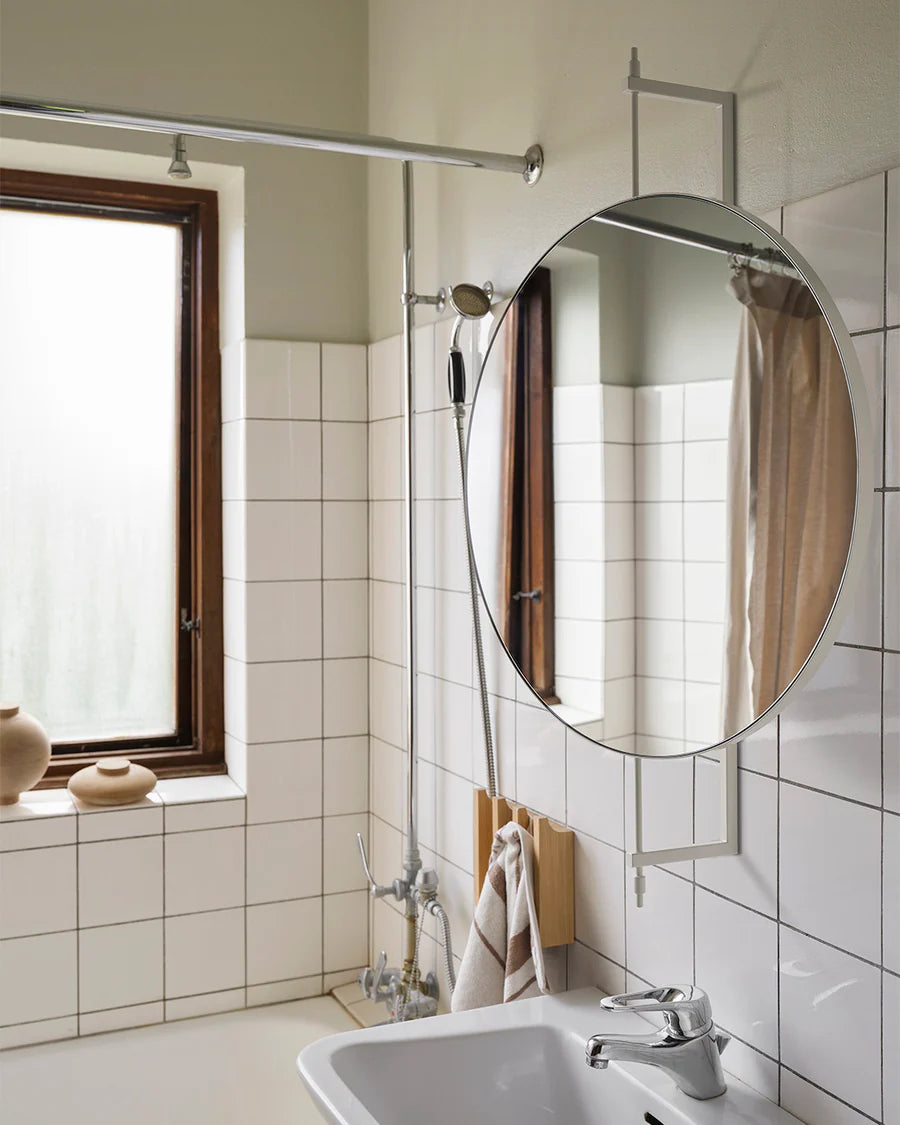 Kristina Dam Studio Rotating Mirror, Beige