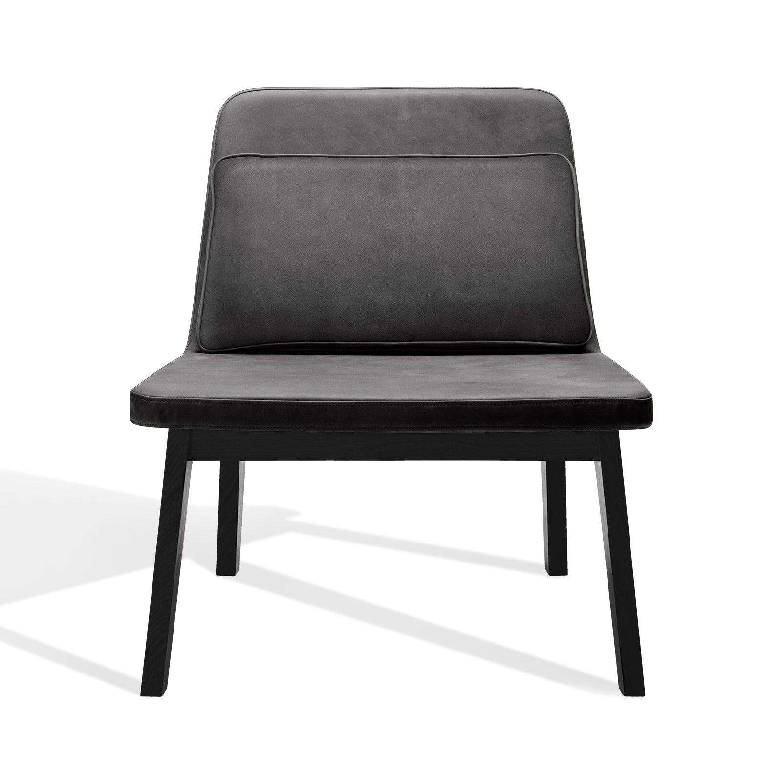 Møbel Copenhagen LEAN Lounge Chair, Black Lacquered Oak w/Cushion