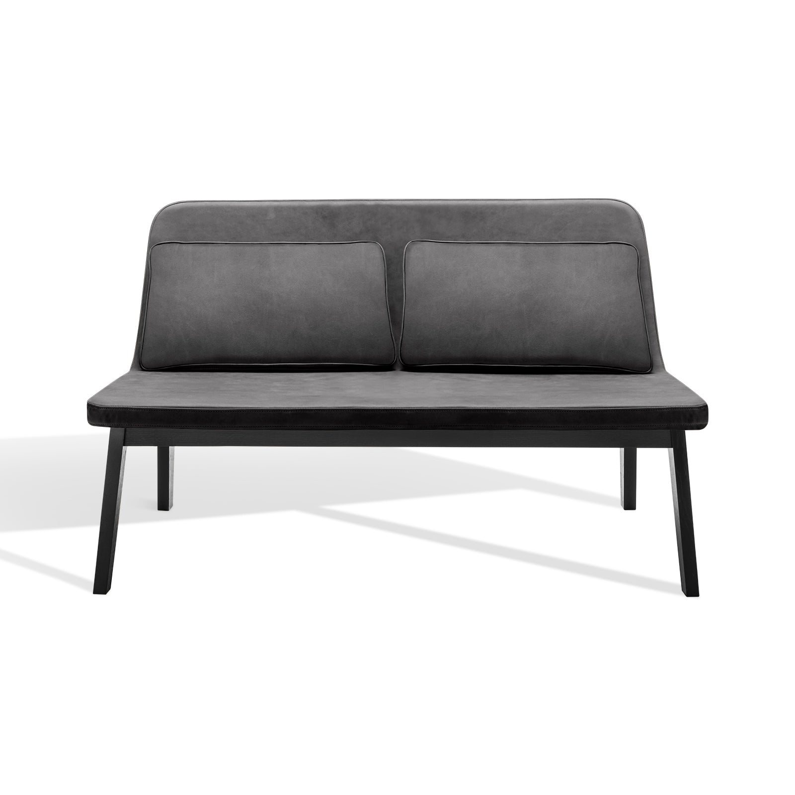 Møbel Copenhagen LEAN Lounge Sofa, Black Lacquered Oak w/2 Cushions
