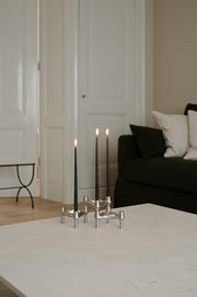 STOFF Nagel BMF Candle Holder, Brushed Chrome