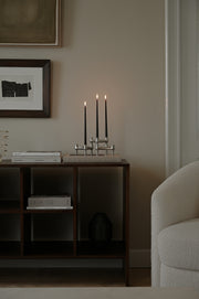 STOFF Nagel BMF Candle Holder, Brushed Chrome